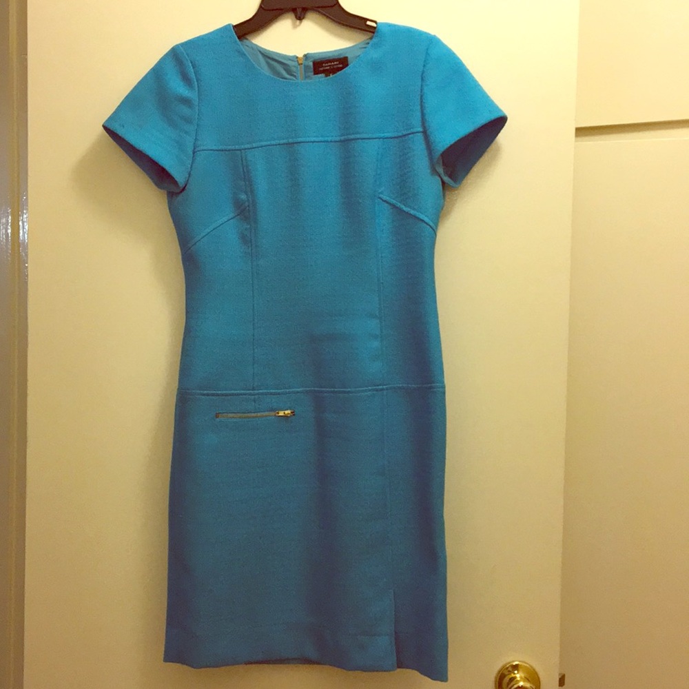Tailored blue dress